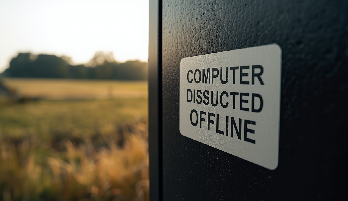 Gambar buatan AI, bukan foto asli: computer server disconnected offline, ilustrasi untuk berita: Anthropic Mematikan Akses Internet Uji AI Setelah Agen Berulah.
