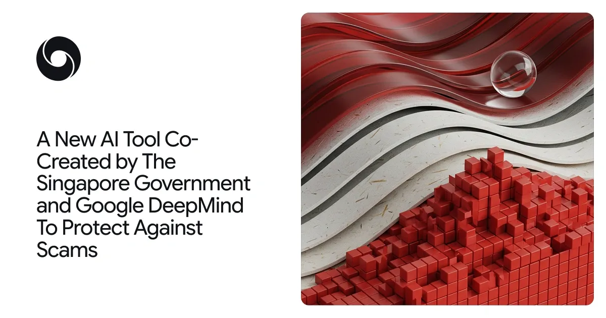Gambar resmi dari Google DeepMind untuk berita: Google DeepMind dan Singapura Buat AI Deteksi Penipuan HP. Sumber gambar: deepmind.google.