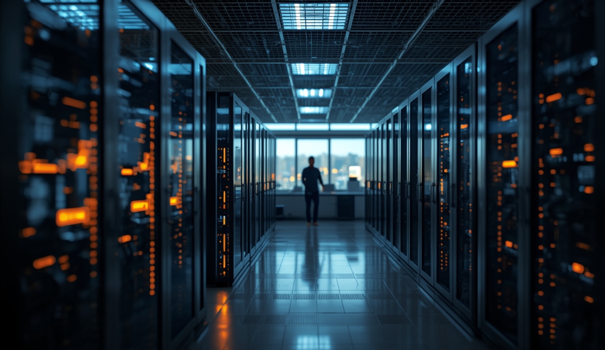 Gambar buatan AI, bukan foto asli: cyber security server control, ilustrasi untuk berita: OpenAI Pecat Peneliti Keselamatan, Risiko Kontrol AI Mengintai Bisnis.